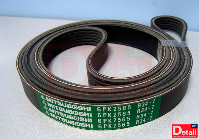 Ремень поликлиновый генератора Лансер 10 1.8l, 6pk2565